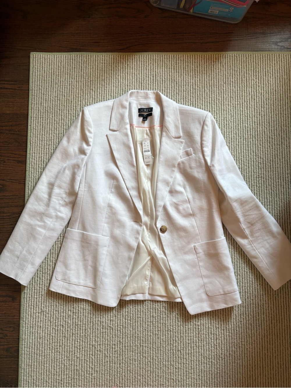 J. Crew Single-Button Linen-Blend Blazer